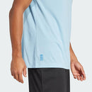 camisa de futebol masculina azul de edição especial do 125º aniversário da seleção da Alemanha, com gola e punhos pretos e brasão de aniversário exclusivo.