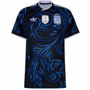 Camisa Reserva da Argentina 2026/2027 Adidas Masculina preta e azul com estampa Fileteado Porteño e patch de Campeão do Mundo FIFA 2022.