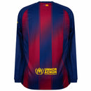 Camisa Barcelona Manga Longa Home 2025-2026 - Torcedor Nike Masculina - Azul e Grená