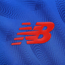 Camisa azul de goleiro São Paulo FC 2026/2027 New Balance, oferta exclusiva de lançamento para torcedor masculino.