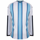 Camisa Argentina Manga Longa Home 2026-2027 - Jogador Adidas Masculina - Branca e Azul
