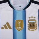 Camisa Argentina Manga Longa Home 2026-2027 - Torcedor Adidas Masculina - Branca e Azul